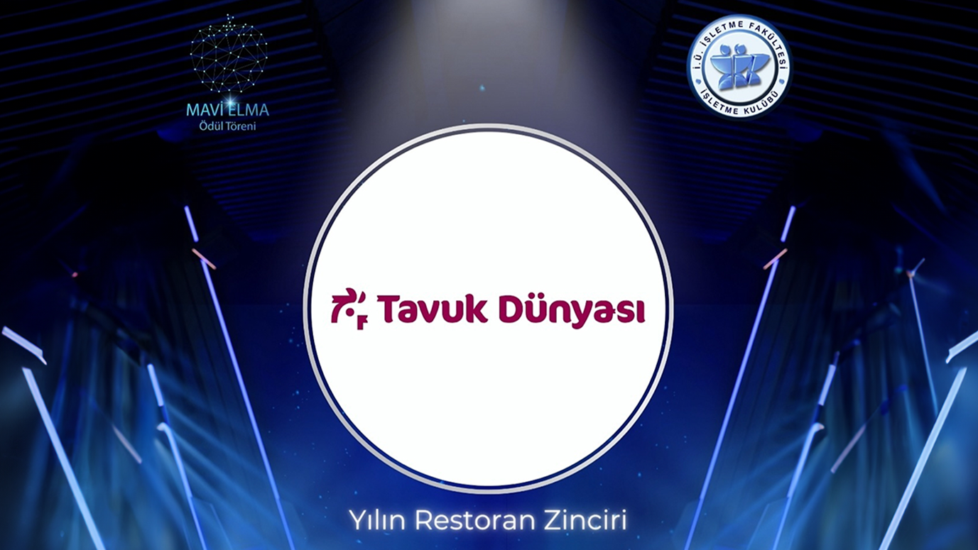 Tavuk Dünyası İstanbul Üniversitesi Mavi Elma Ödülleri'nde "Yılın Restoran Zinciri" Seçildi!