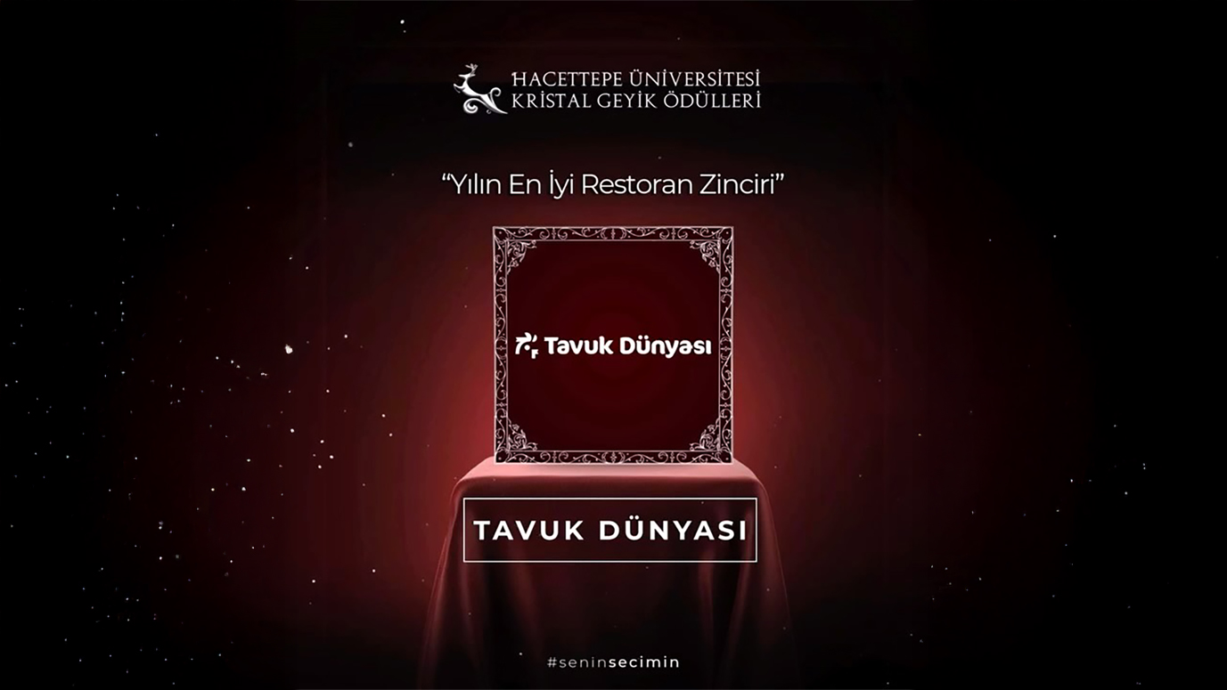 Tavuk Dünyası, Kristal Geyik Ödülleri’nde  İkinci Kez “Yılın En İyi Restoran Zinciri” Seçildi!