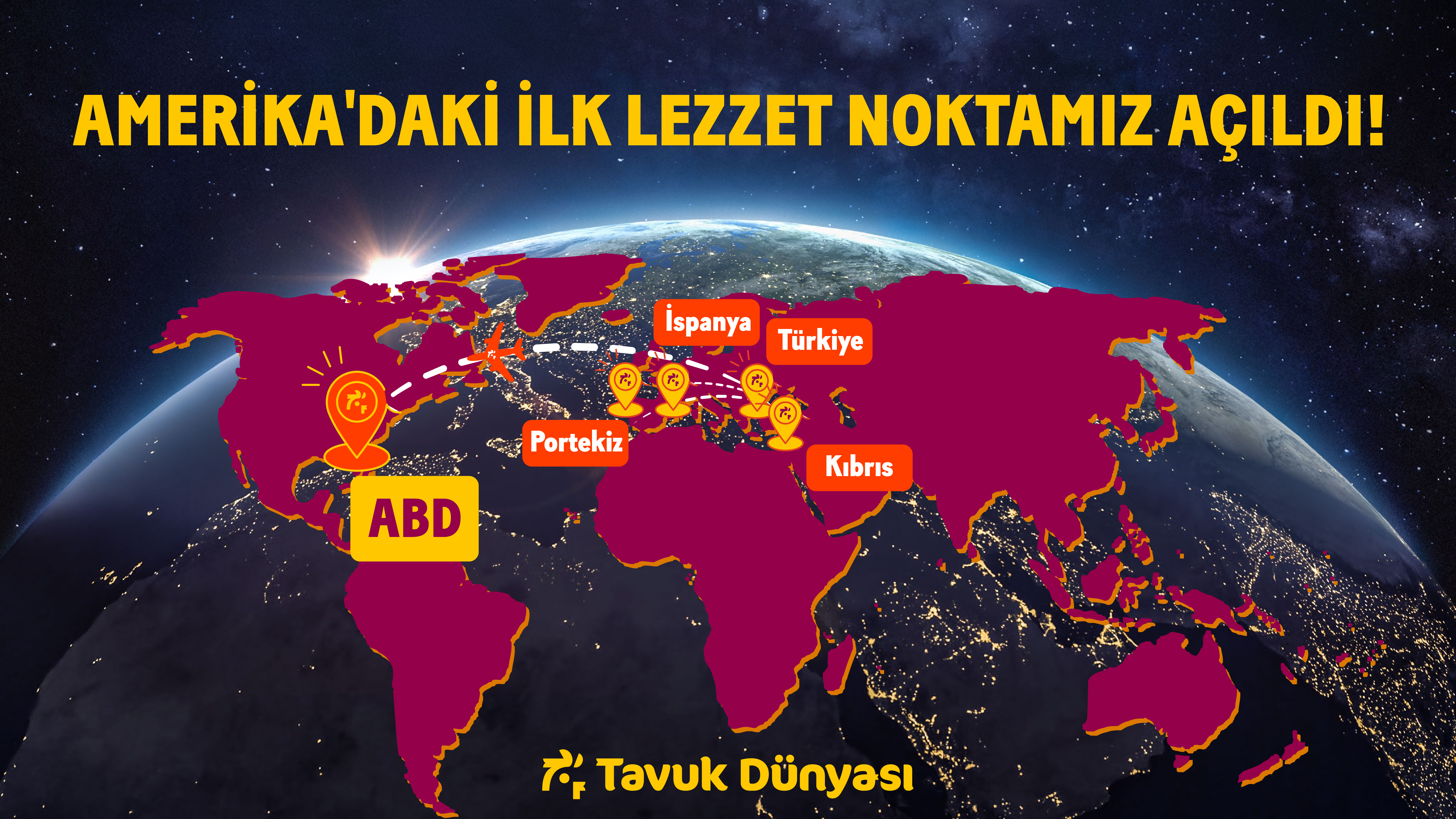 Tavuk Dünyası Amerika Birleşik Devletleri’ndeki İlk Lezzet Noktasını Açtı!